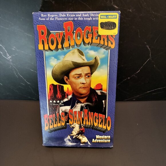 Roy Rogers Bells of San Angelo VHS 1995 Western Adventure Film UAV - Picture 1 of 7